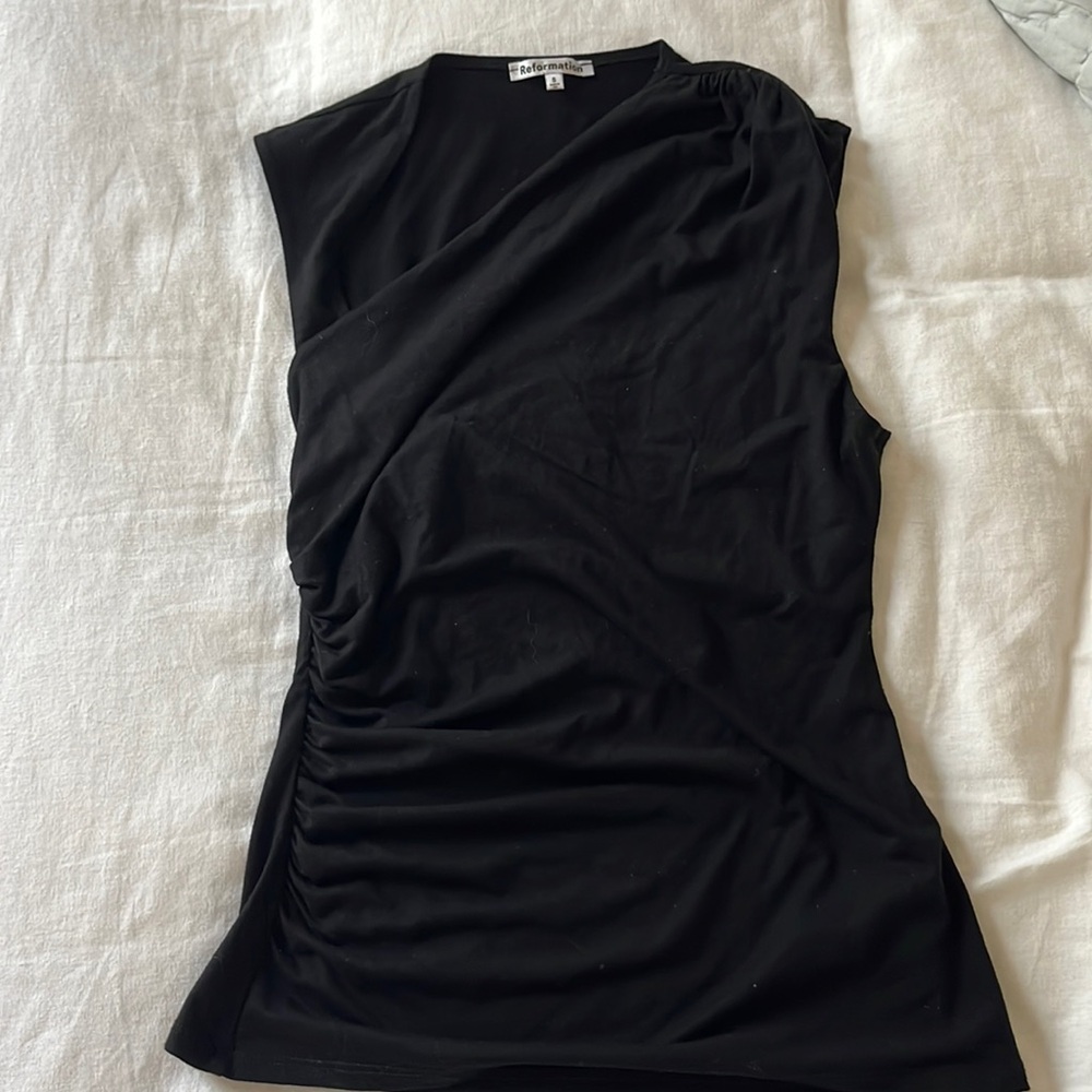 Reformation Black Tank Top